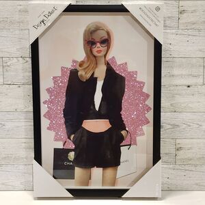 Design District Vintage Barbie Carrying Chanel Bags Framed Wall Art Print 15x10